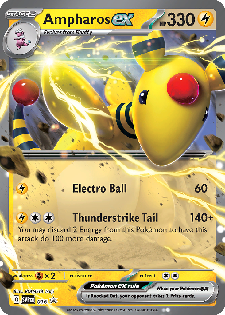 Scarlet & Violet Promo Ampharos ex #16